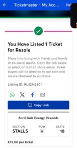 Matilda Stall Ticket