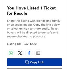 Matilda Stall Ticket