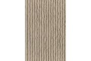 PU Stone Wall Panel Ribbed Surface Taupe 120x60cm