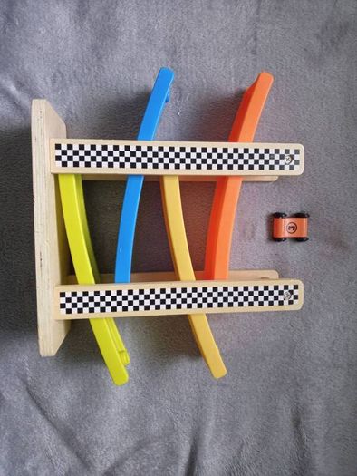 Wooden car race tracks