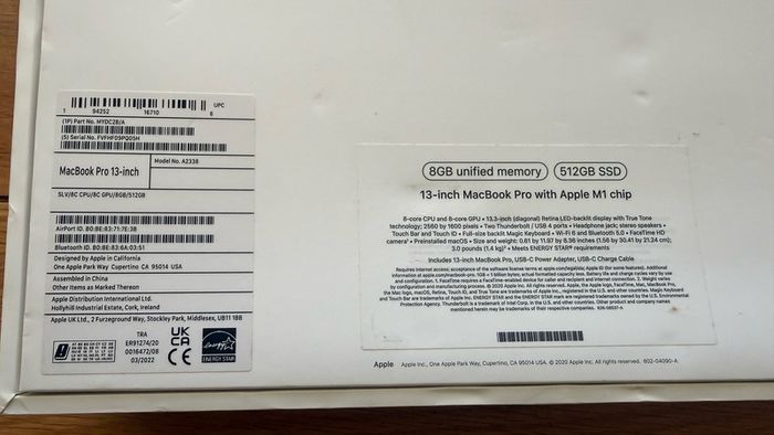 Apple MacBook Pro 13" M1 2020