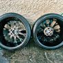 R20 5x120 BMW Style 669M staggered alloy wheels with good tyres Image 5