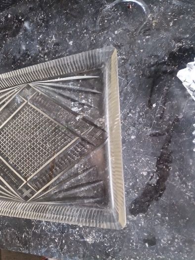 vintage glass tray