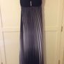 Black/grey halter neck dress. Image 4