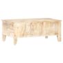 Coffee Table 100x55x40 cm Rough Acacia Wood Image 4