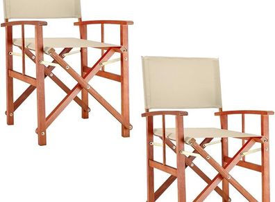 2 x  Cannes Garden Chair, Certified Eucalyptus FSC Wooden