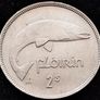 [#412] - Ireland 1951 | Irish 2s | Irish Florin | Salmon | KM.15a | High Grade Image 2