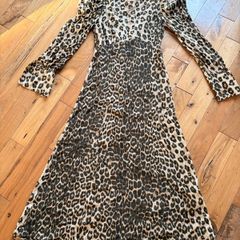 Zara animal print dress xs