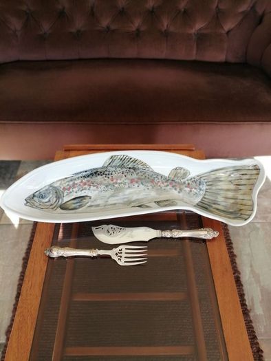 Highland Stoneware Scotland Salmon Dish