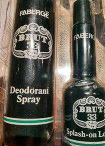 collectable Brut new splash on lotion and deodorant spray