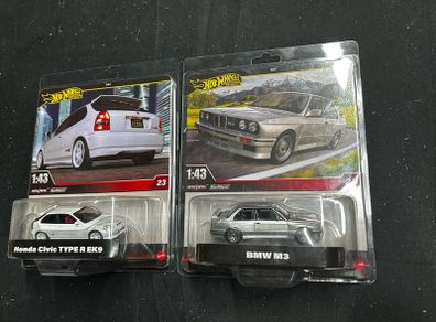 Honda Civic & BMW 1/43 Scale Hotwheels