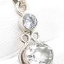 White Quartz And Cubic Zirconia Sterling Silver Pendant Image 6