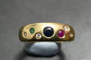 Multi gemstone ring