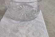 Vintage Bohemia Hand Cut Lead Crystal 24% Au Plomb Czechoslovakia  small bowl