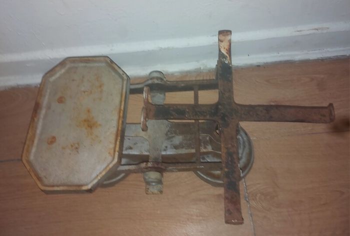 vintage weighing scale