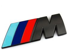 90mm Large Bmw ///m-sport M Sport Power Emblem Logo Badge M-tech Black BMW E39 E46 E52 E85 Z3 Z8 Z4 Intake Manifold M Emblem Badge 11617831266