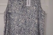 Meadows and Byrne Sleeveless Top - Size M UK 10 - BNWT RRP 60