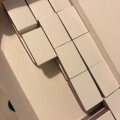 Black empty matchboxes