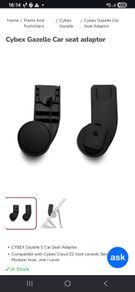 car seat Adapter cybex gazelle s