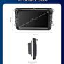 2+32GB 2 Din Car Radio Android 10.0 For VW Volkswagen Golf Polo Passat b7 b6 SEAT leon Skoda 8" inch GPS Wifi 4G Image 3