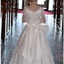 Communion handmade full lace dress with bag & vintage umbrella Image 2