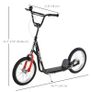 Kick Scooters for Kids with Adjustable Height, Anti-Slip Deck, Dual Brakes, Rubber Tyres, for Boys and Girls Aged 5+ Years Old Black Image 3