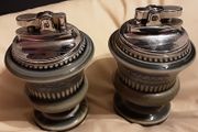 two Irish porcelain table lighter's