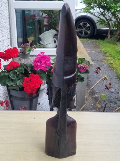 Large traditional African wooden sculpture