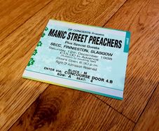 Manic Street Preachers Concert Ticket - SECC Glasgow 1998 - Original