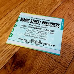 Manic Street Preachers Concert Ticket - SECC Glasgow 1998 - Original