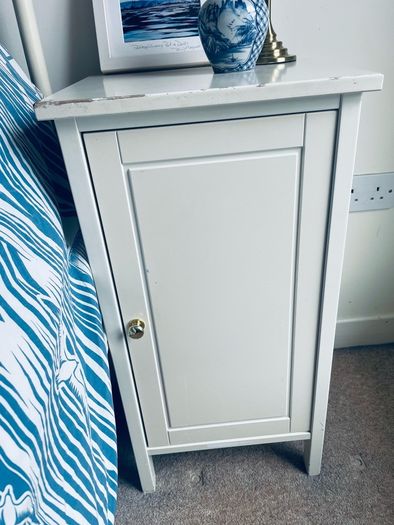 Pair of Discontinued IKEA HEMNES Bedside Cabinets Lockers White