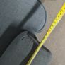 Matching Pair of Wingback Armchairs Grey  Yellow  Storage Clearance  Sold as seen Image 6