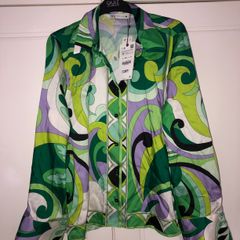 Zara floral print shirt