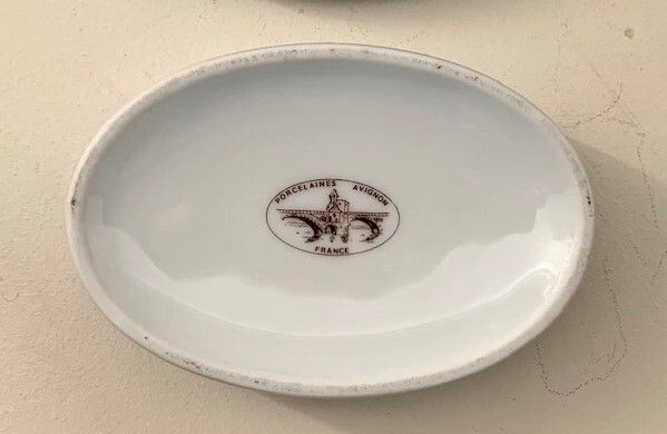 Vintage French Porcelain Holy Communion Trinket Dish