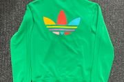 Adidas Zip Up Pharrell Williams Rainbow Collection GREEN XX-SMALL