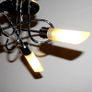 Curved Arm Ceiling Light, Ceiling Light Fittings, Metal & Glass, 3 Way Polished Chrome Flush Curved Arm Ceiling Spotlight for Living Room, Bedroom, Kitchen, and Hallway. Image 5