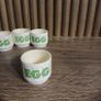 Hornsea Pottery Green Stripe Pattern Set of 4 Egg Cups Image 2