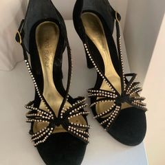 Suede  River Island Ri Studio heels with embellishments