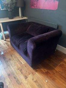 Velvet sofa from Habitat