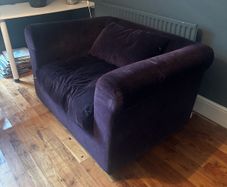 Velvet sofa from Habitat