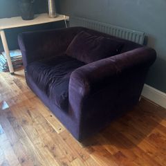 Velvet sofa from Habitat