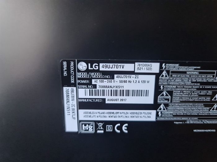 Lg 49" 4k Ultra Hd Smart Tv (49uj701v)
