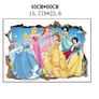 Cartoon Princess Wall Stickers For Kids Room, Girls Bedroom, Wall Decoration, Door, Window Sticker Image 2