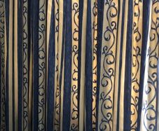 Lined curtain. Vintage fabric