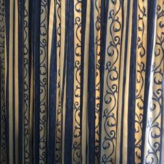 Lined curtain. Vintage fabric