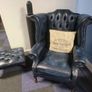 Chesterfield sofa ,armchair and footstool Image 3