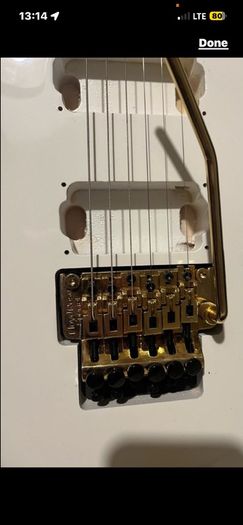 Jackson soloist SLXM electric guitar body parts
