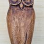 Vintage carved wooden owl figurine Image 6