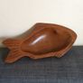 Hand carved fish shaped teak wood bowls Image 3