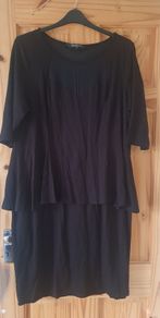 Black peplum dress size 24